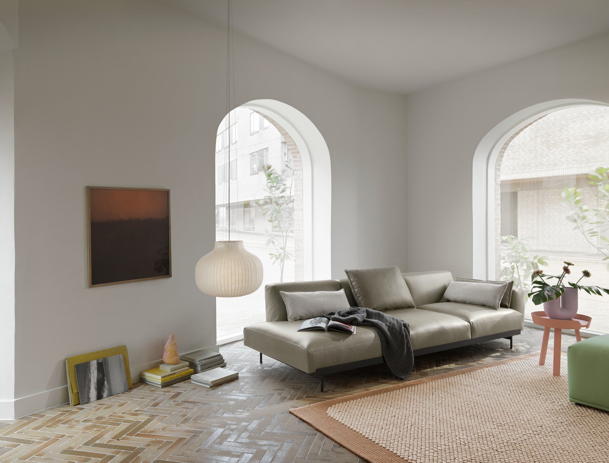 TAPijt PEBBLE oranje met beige