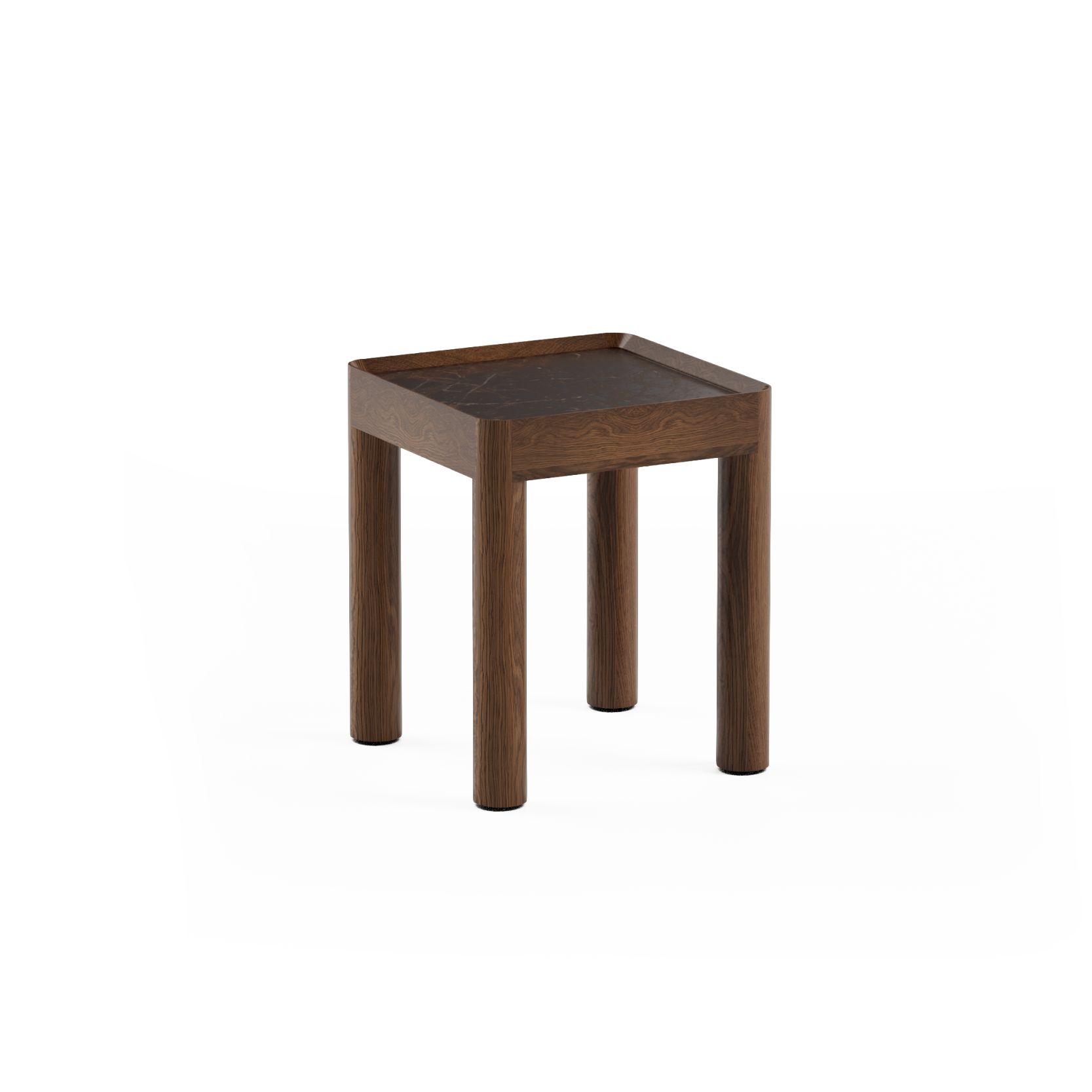 INSET HIGH bijzettafel donker eikenhout