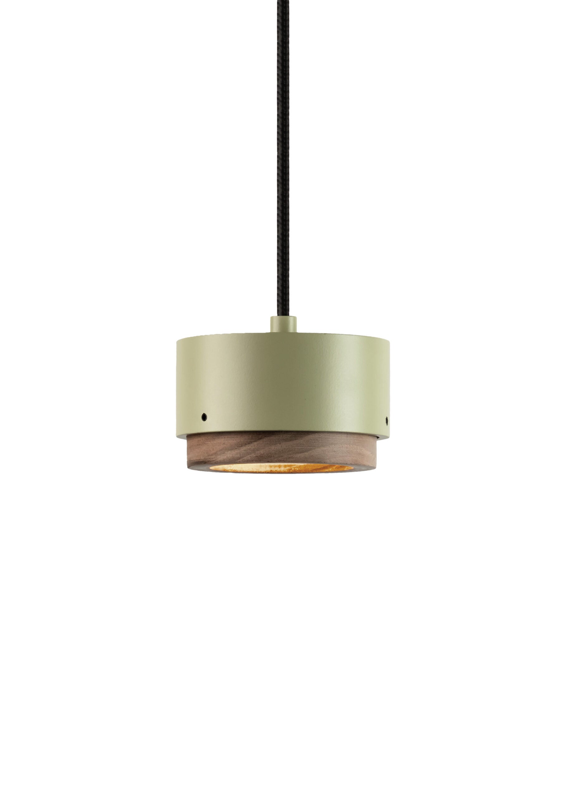 Lampa wisząca JUBI aluminium z drewnem orzechowym