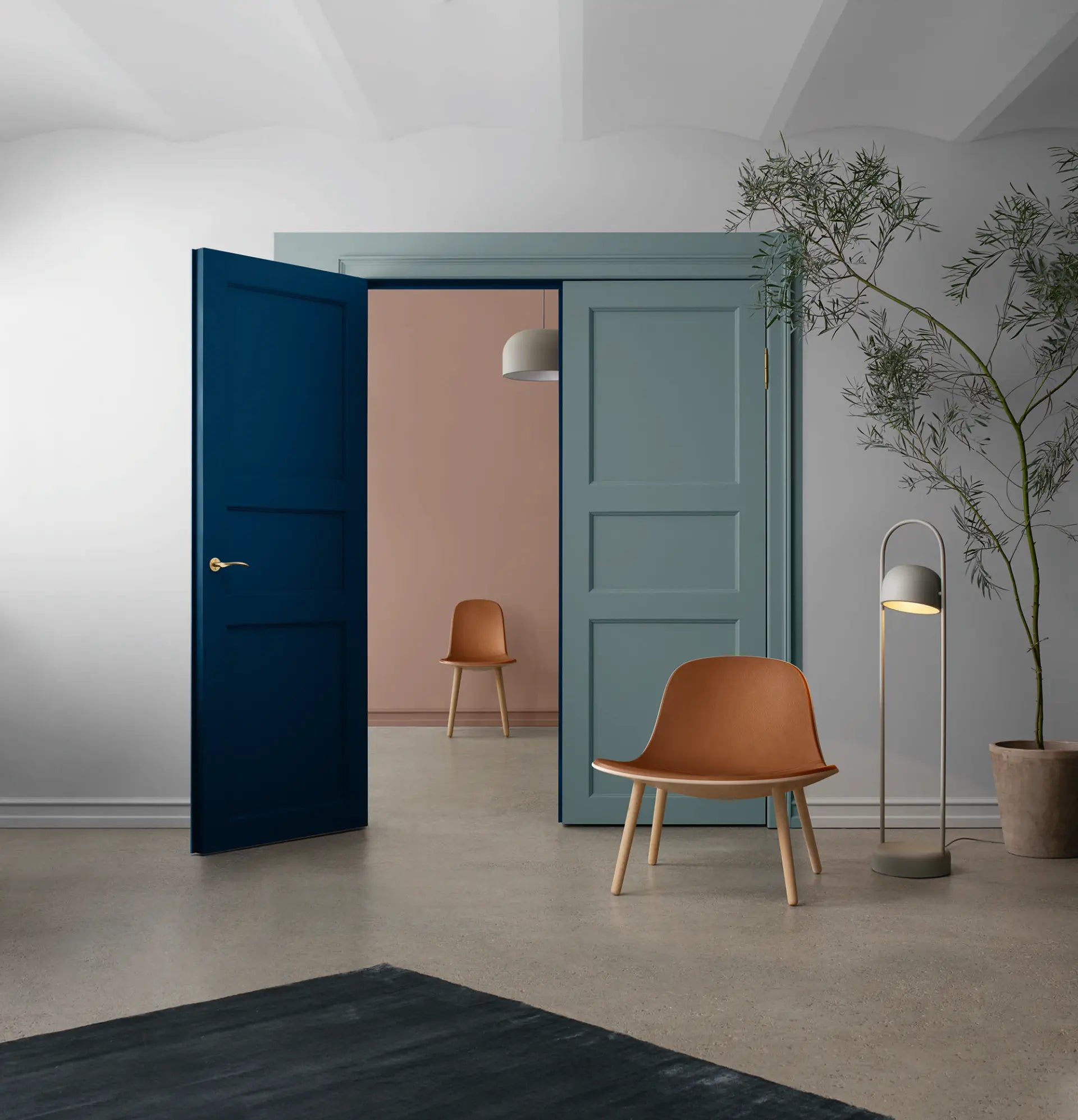 QUAY gray pendant lamp