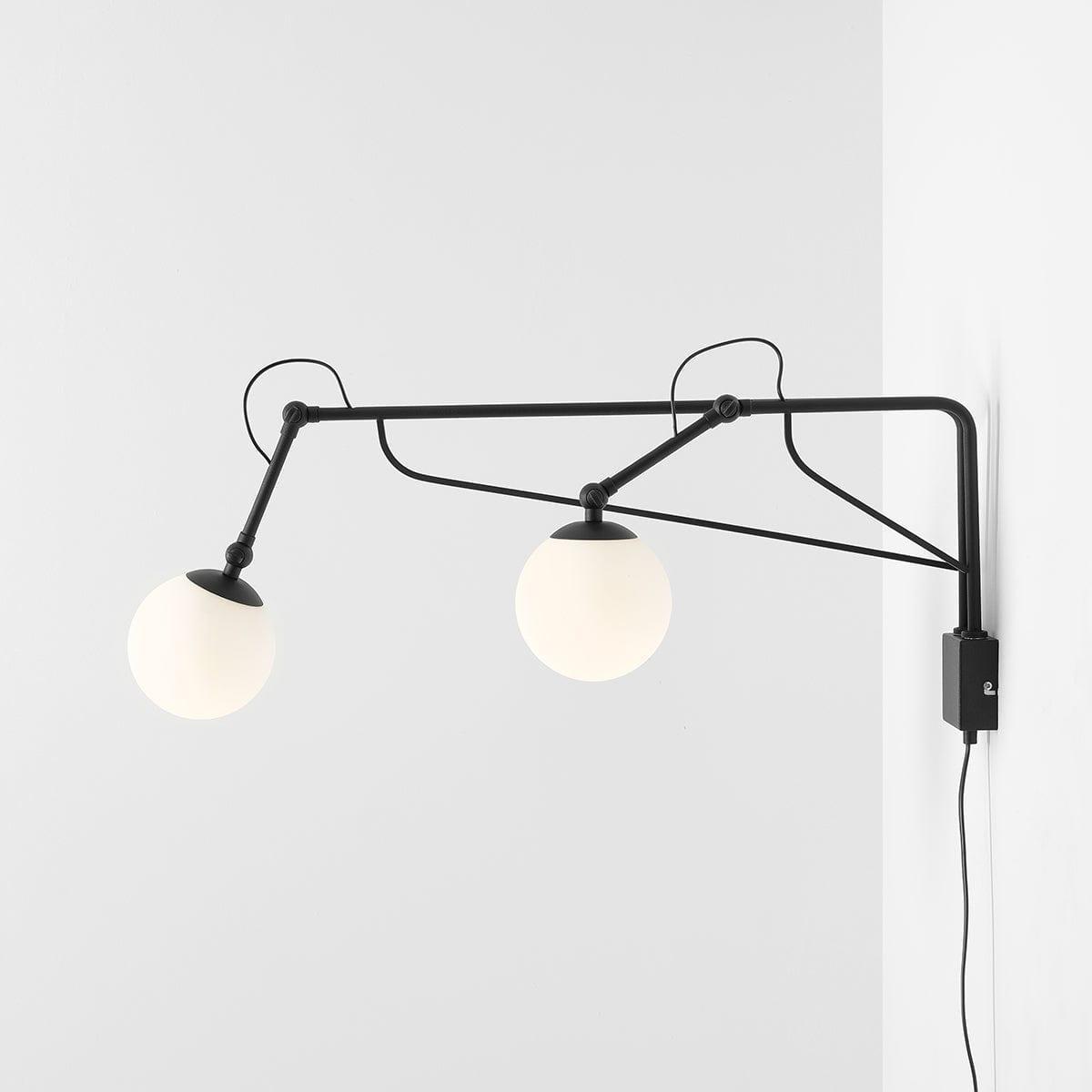 Kinkiet SOHO GLASS DUO czarny Artera    Eye on Design