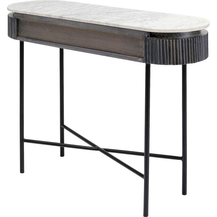 Konsola GLENN antracytowy z bałym marmurem - Eye on Design