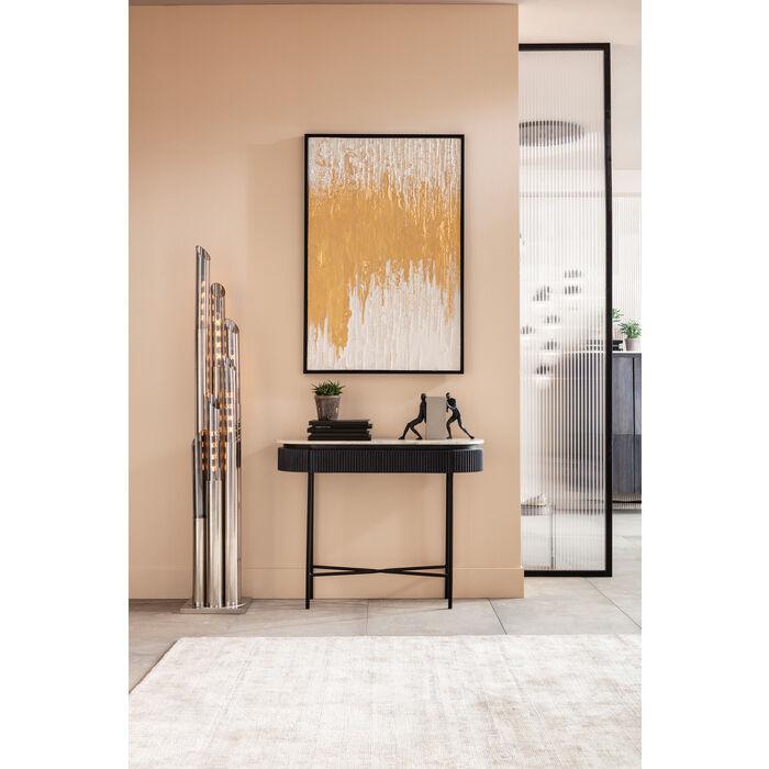 Konsola GLENN antracytowy z bałym marmurem - Eye on Design