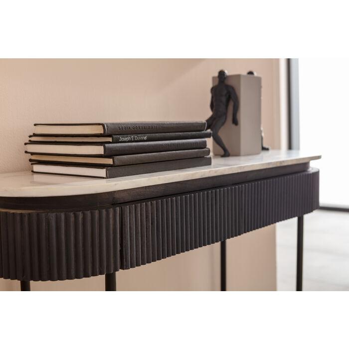 Konsola GLENN antracytowy z bałym marmurem - Eye on Design