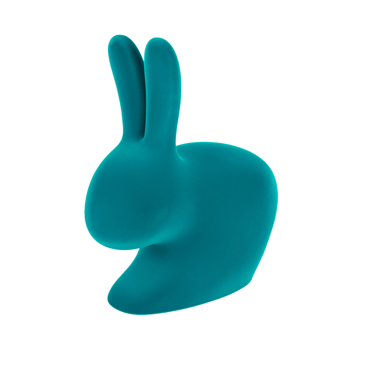 Krzesło BABY RABBIT VELVET turkusowy Qeeboo    Eye on Design