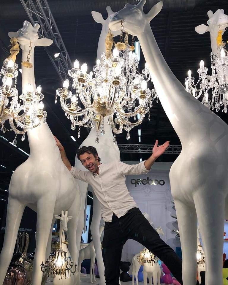 Lampa GIRAFFE IN LOVE M biała Qeeboo    Eye on Design