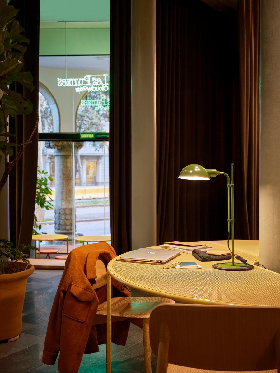 Lampa stołowa FUNICULI zielony Marset    Eye on Design