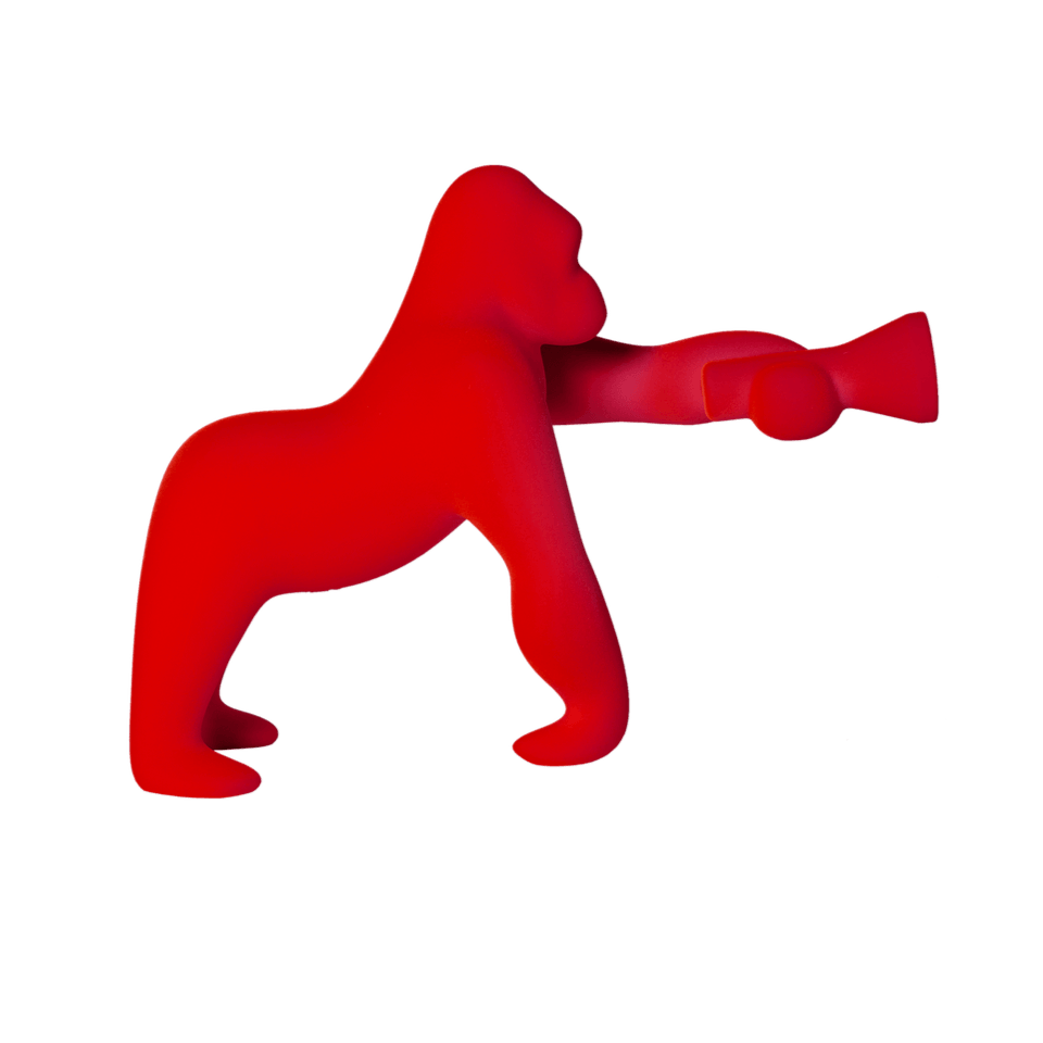 Lampa stołowa KONG VELVET czerwony Qeeboo    Eye on Design