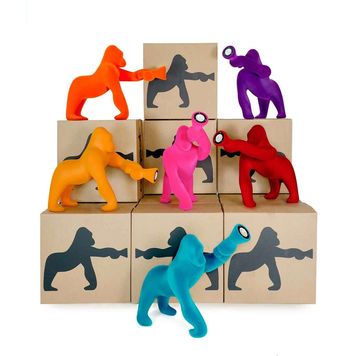 Lampa stołowa KONG VELVET fuksja Qeeboo    Eye on Design