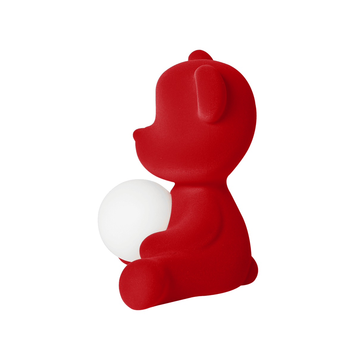 Lampa TEDDY GIRL VELVET czerwona Qeeboo    Eye on Design
