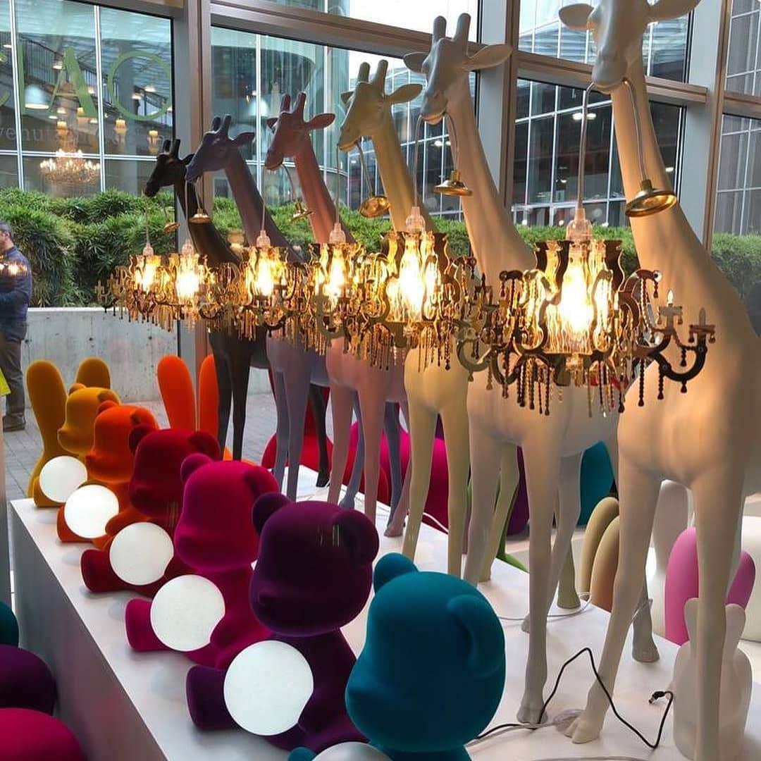 Lampa TEDDY GIRL VELVET pomarańczowa Qeeboo    Eye on Design