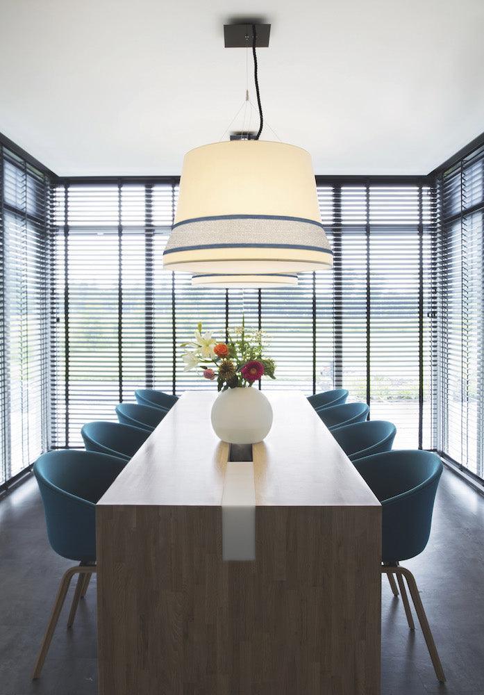 Lampa wisząca AUDREY biały z pomarańczowym wykończeniem Contardi    Eye on Design