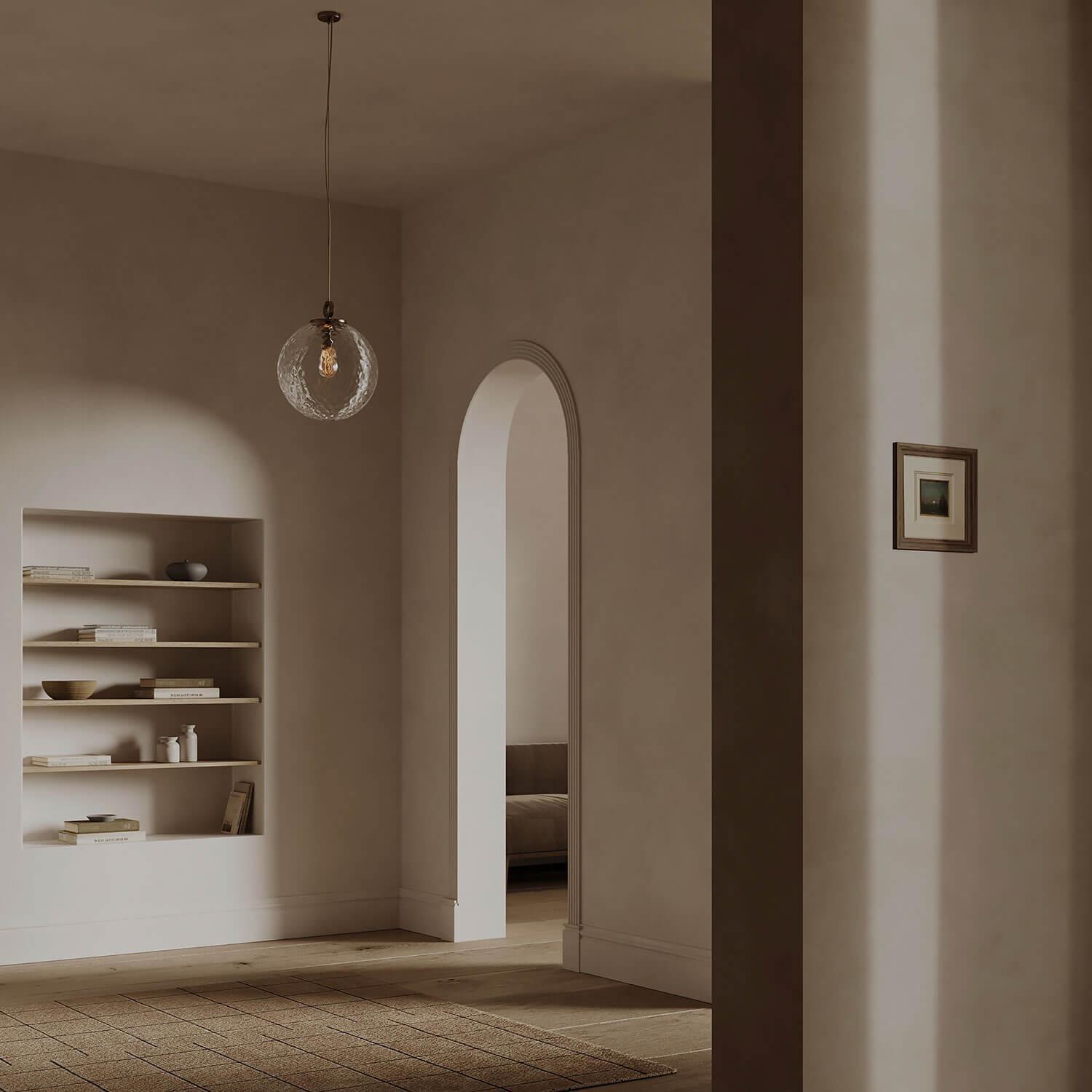 Lampa wisząca KULA REFLEKSYJNA nikiel Embassy Interiors    Eye on Design