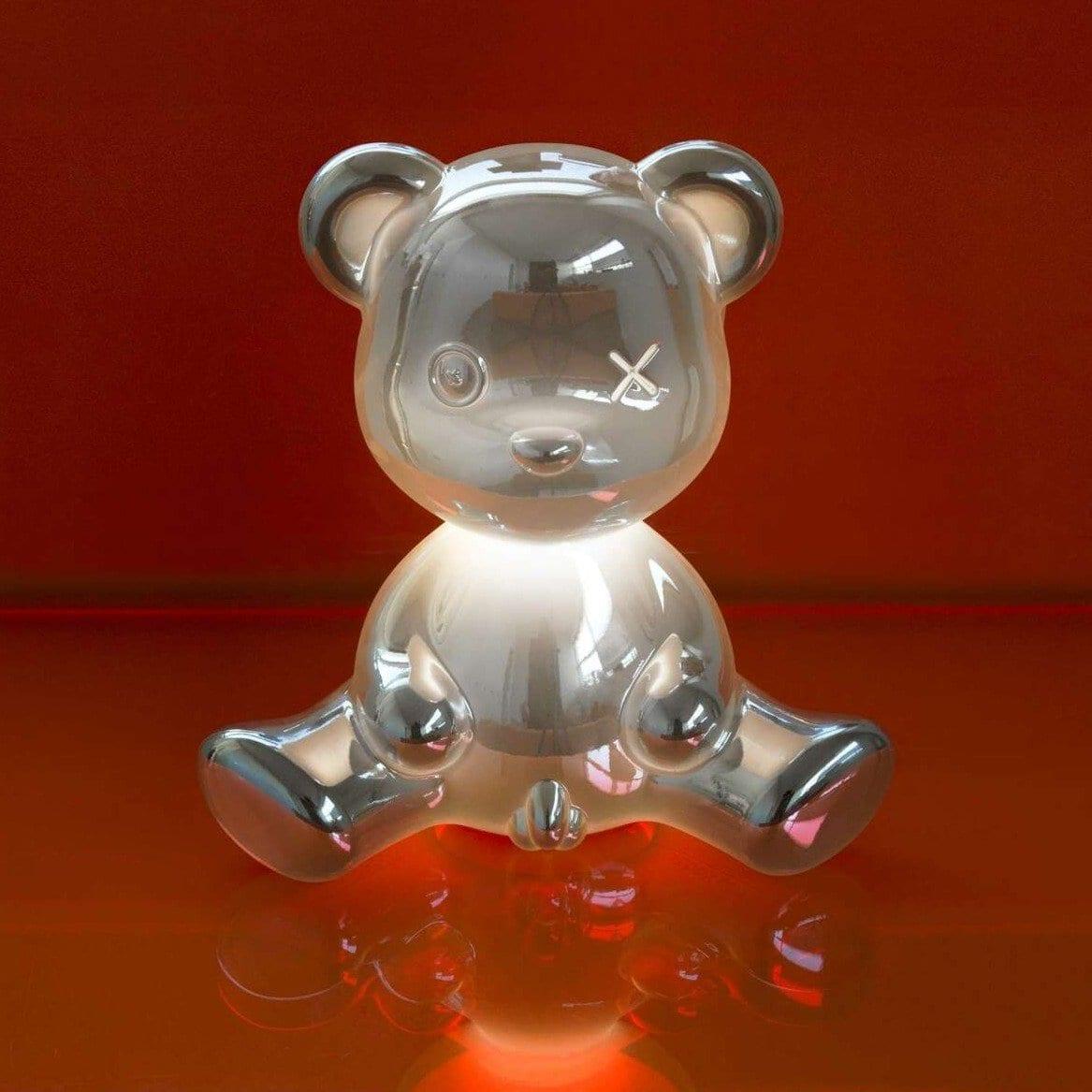 Lampka TEDDY BOY srebrny Qeeboo    Eye on Design