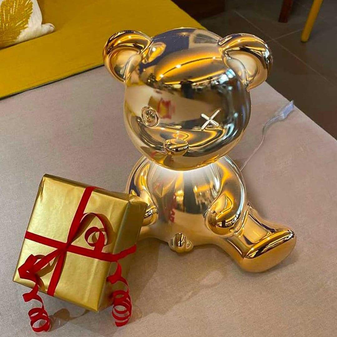 Lampka TEDDY BOY złoty Qeeboo    Eye on Design