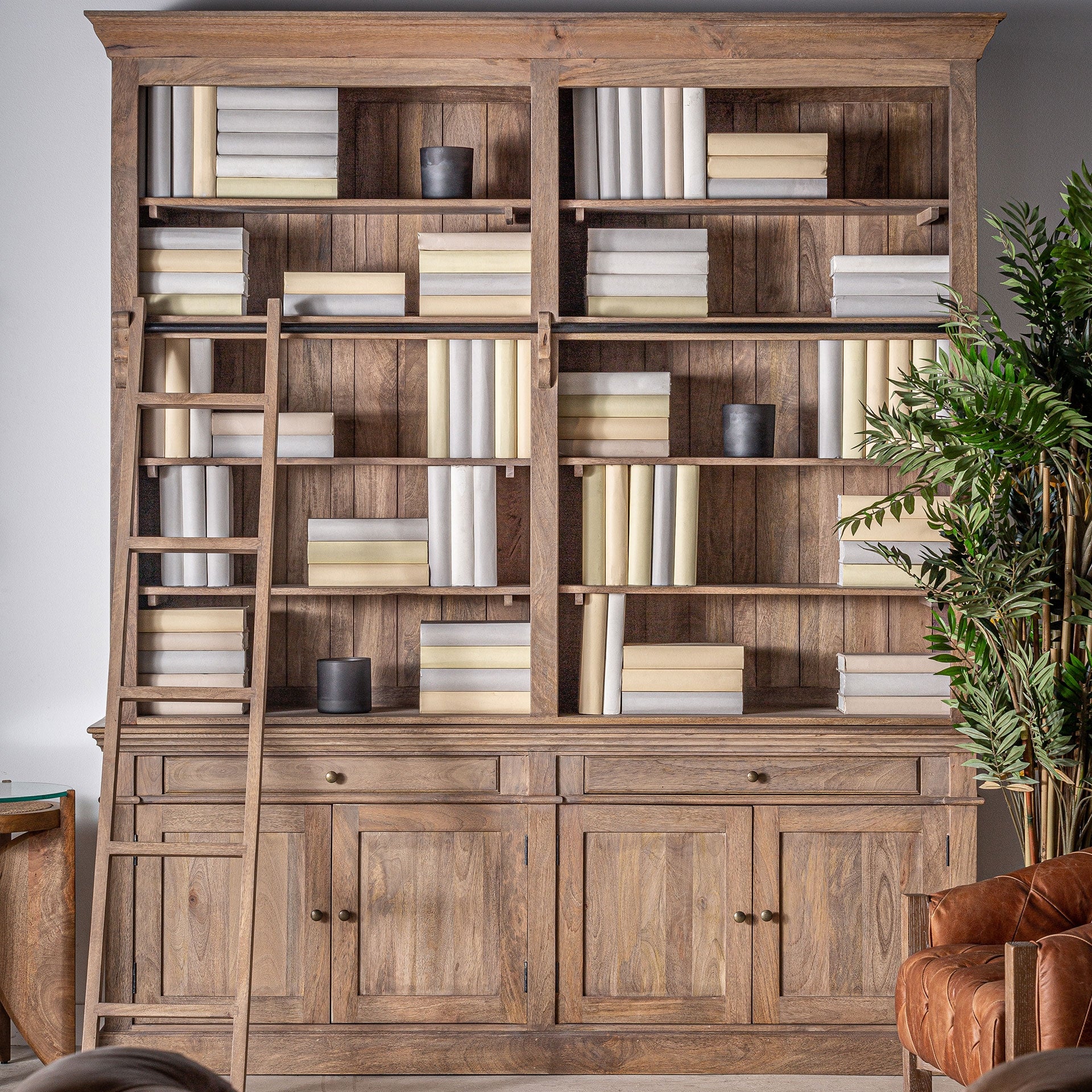 Bücherregal MANDERN Mango-Holz