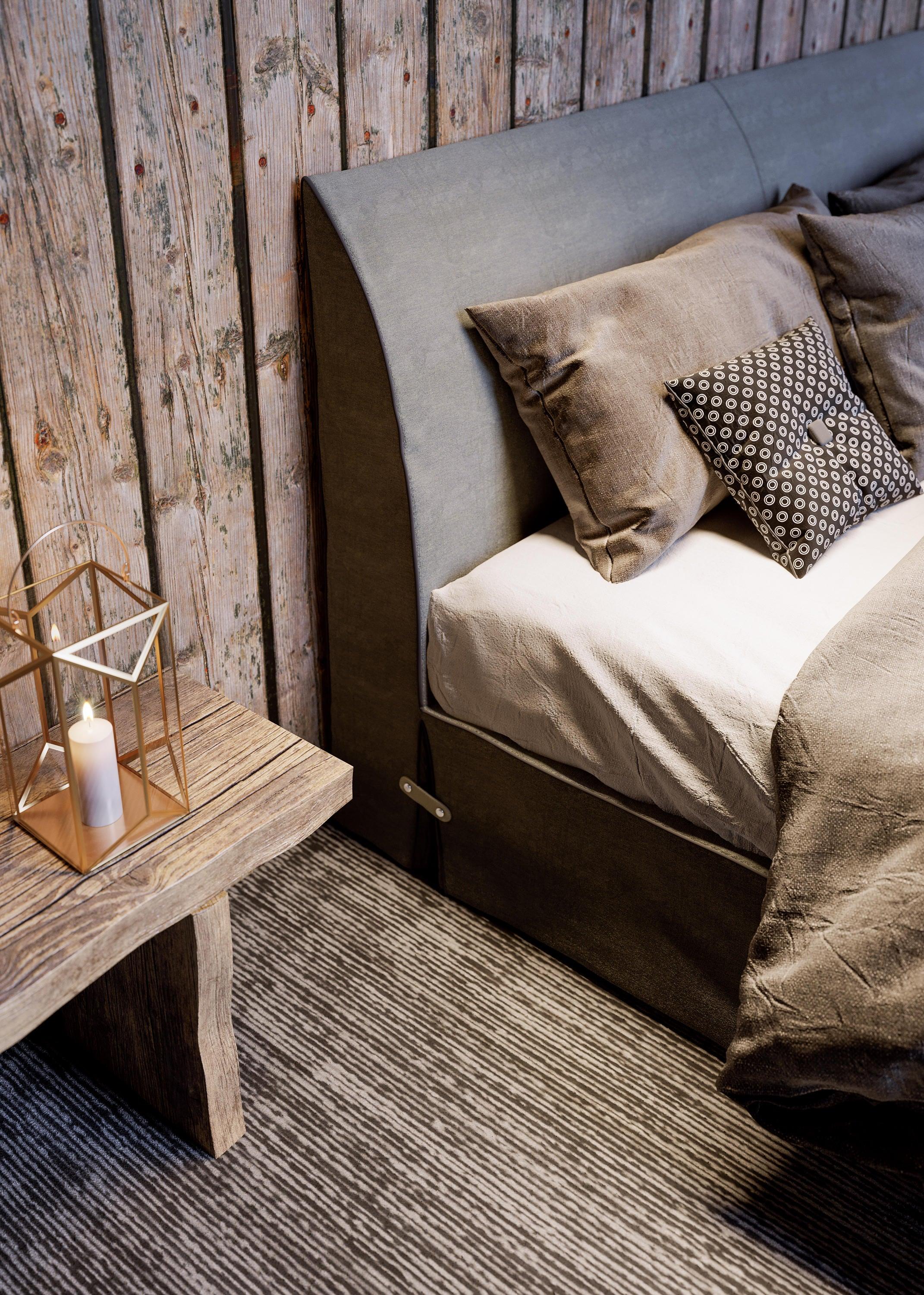 Łóżko BOTTON UP szary Liu Jo Living    Eye on Design