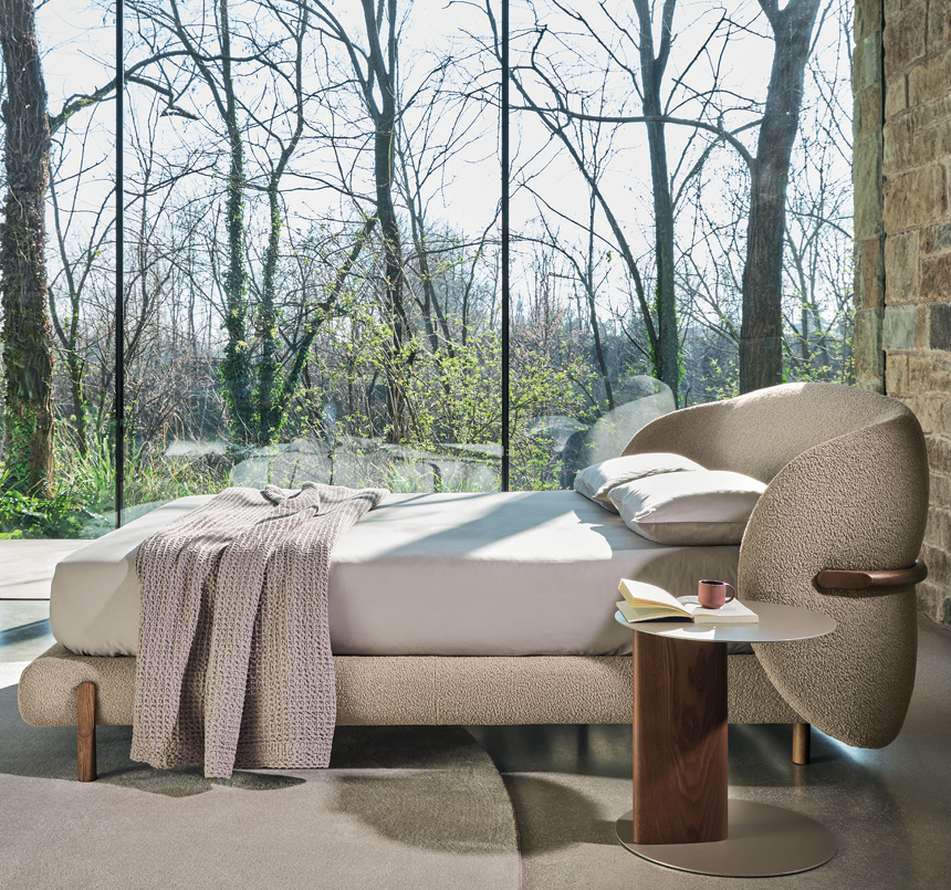 Gestoffeerd bed OLEANDRO