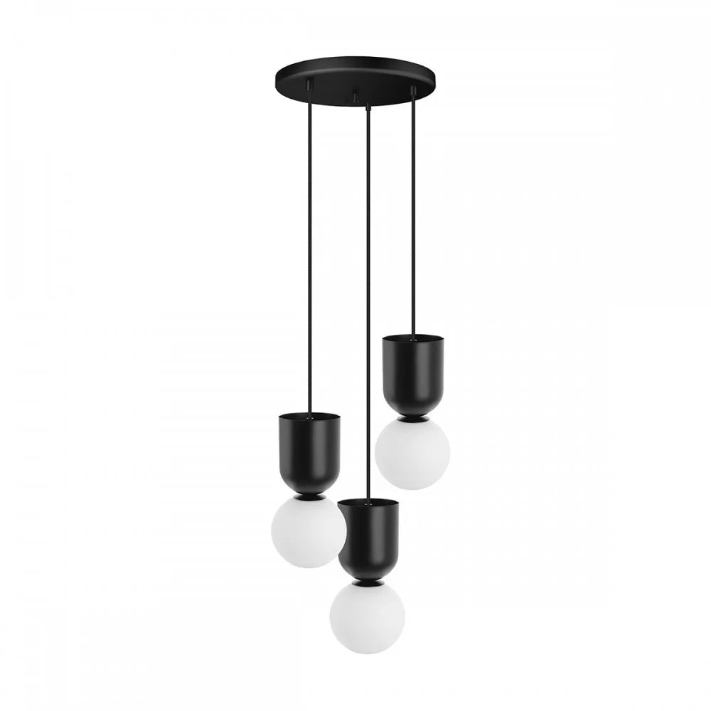 LUOTI 3P black pendant lamp