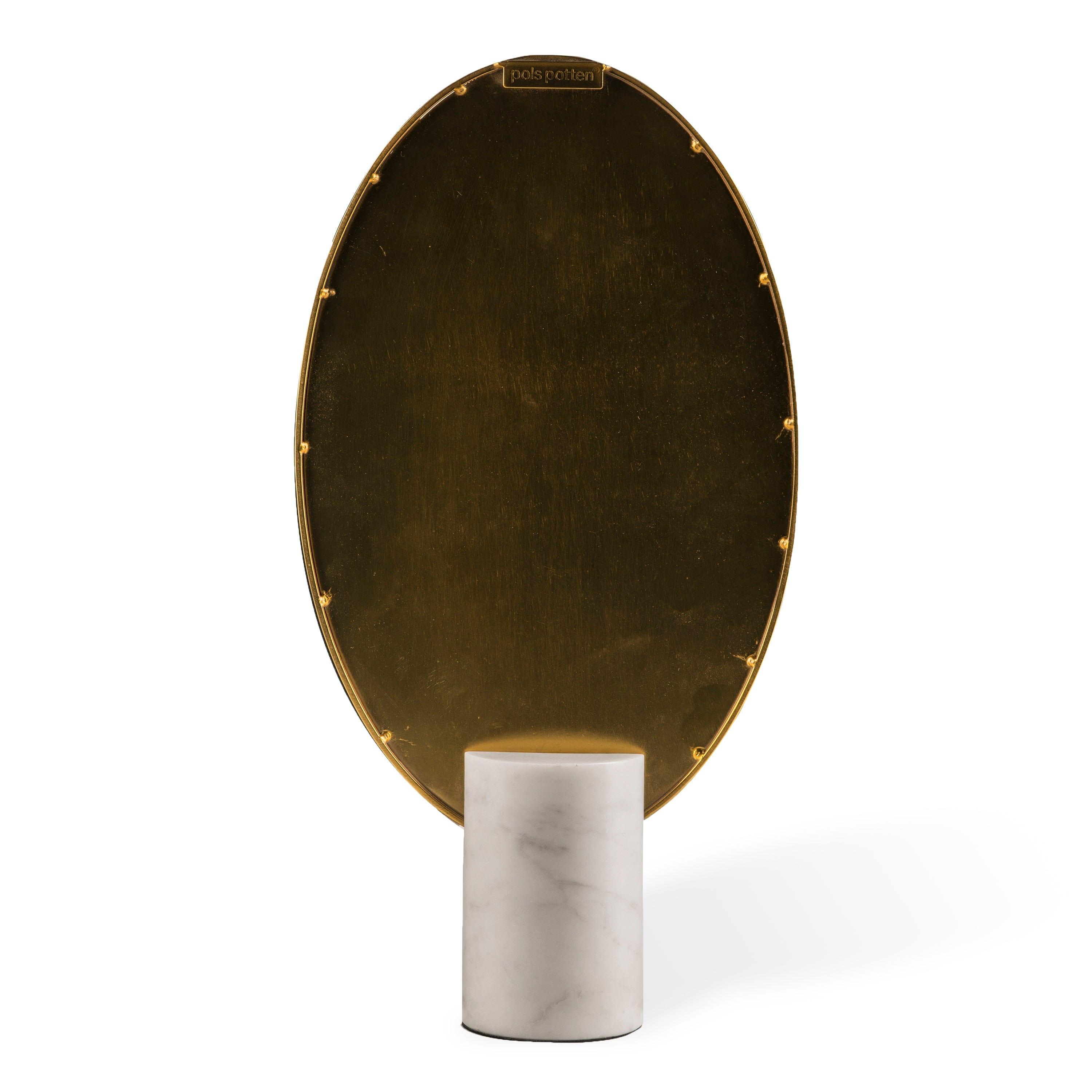 Lustro OVAL biały marmur Pols Potten    Eye on Design