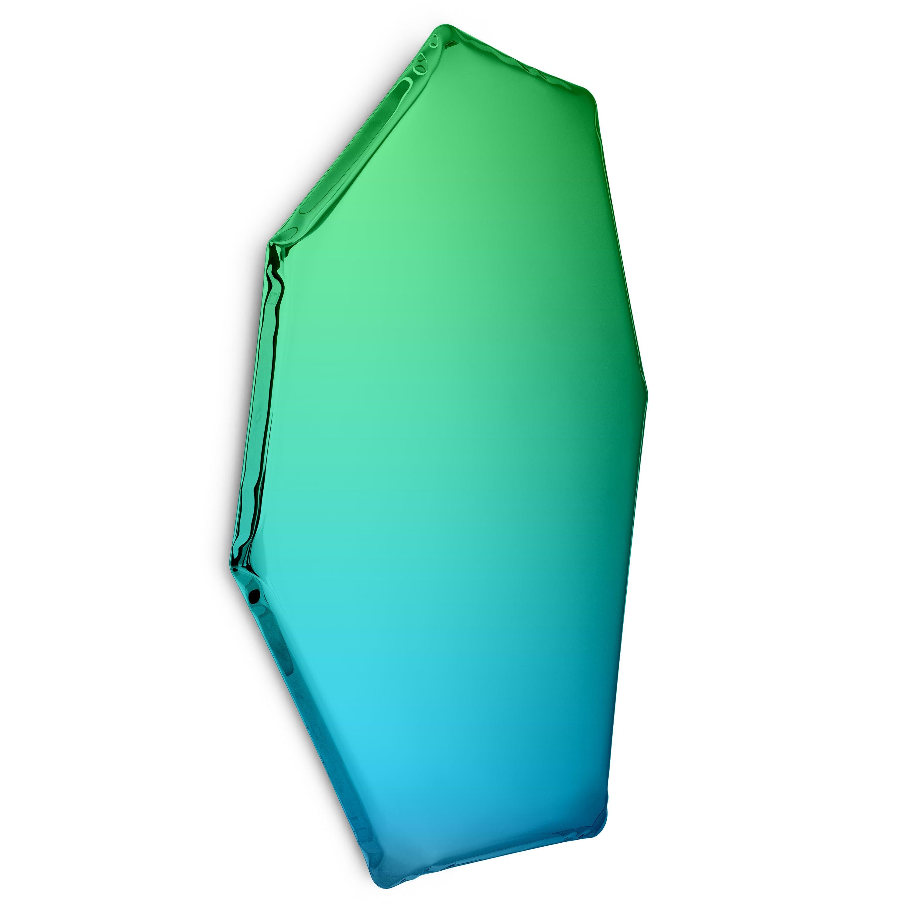 Lustro TAFLA C gradient szmaragd/szafir Zieta Studio C2   Eye on Design