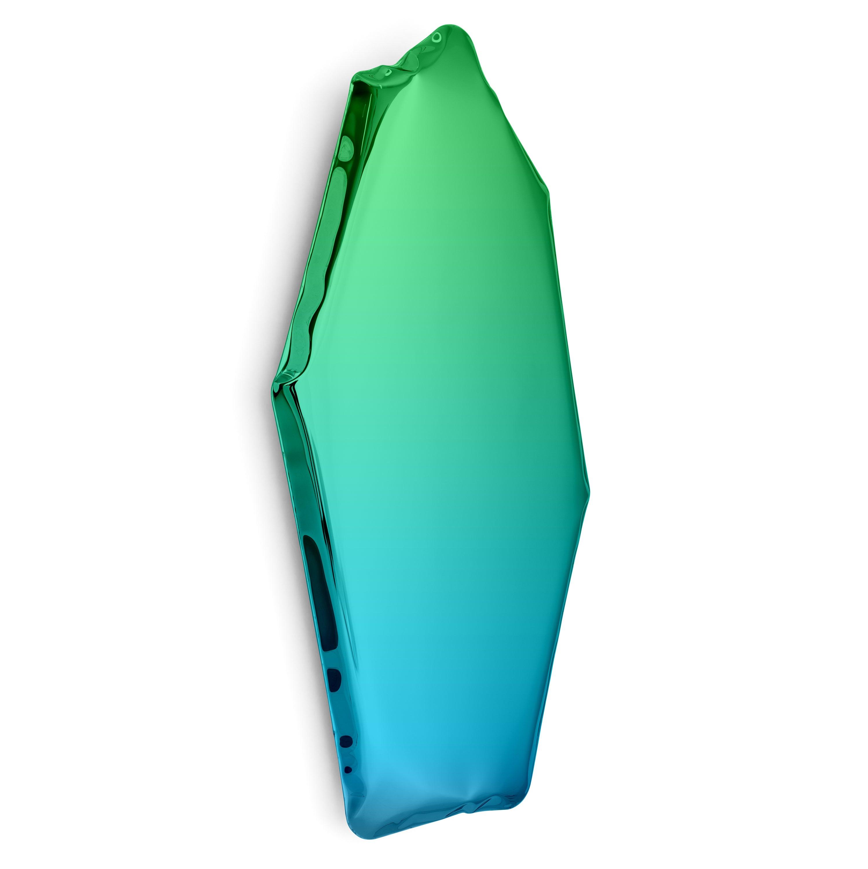 Lustro TAFLA C gradient szmaragd/szafir Zieta Studio C4   Eye on Design