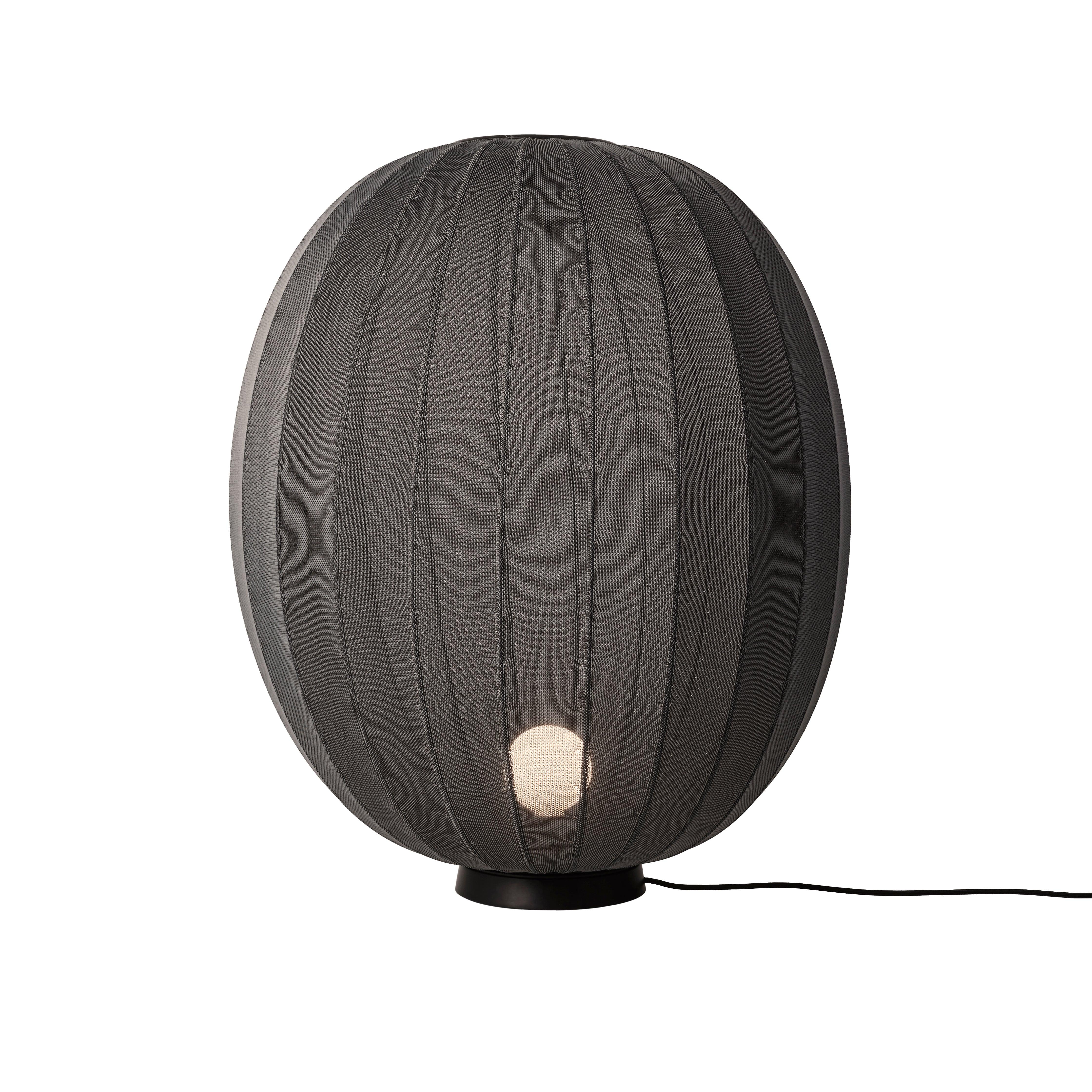 High Knit-Wit Level Black Floor Lamp