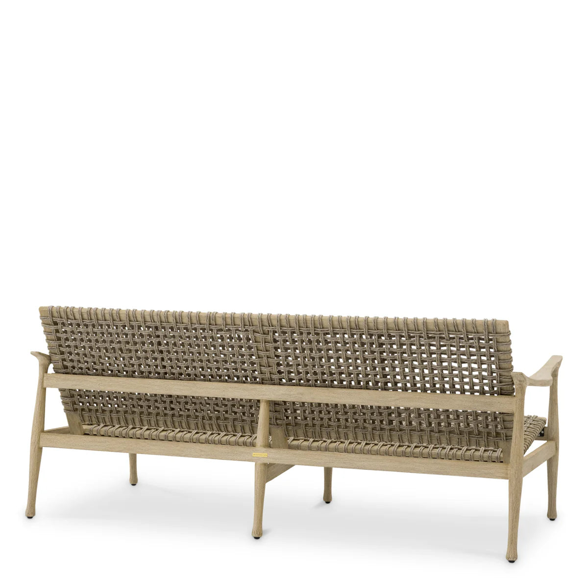 MANZO Outdoor Sofa Gray with Beige