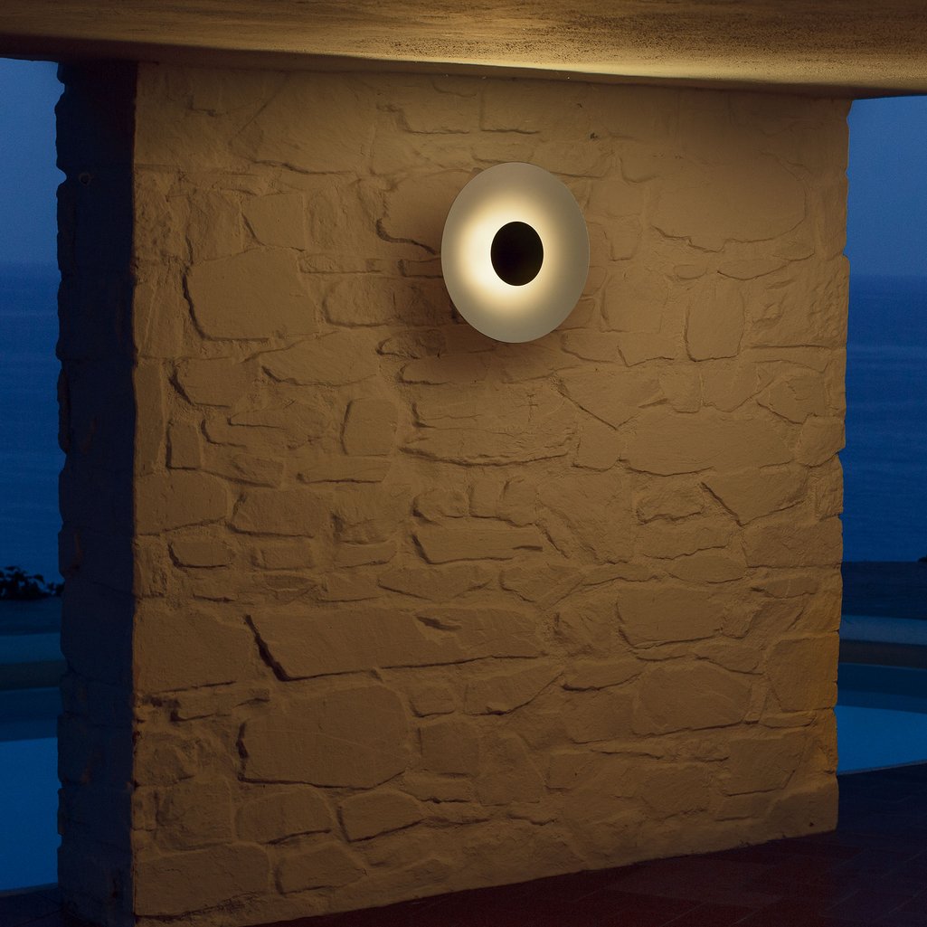 Kinkiet zewnętrzny GINGER biały z czarnym