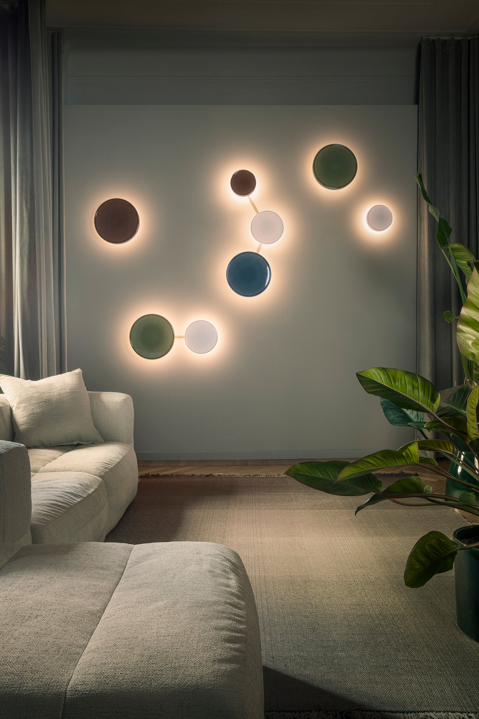 Wandlamp CARAMEL groen