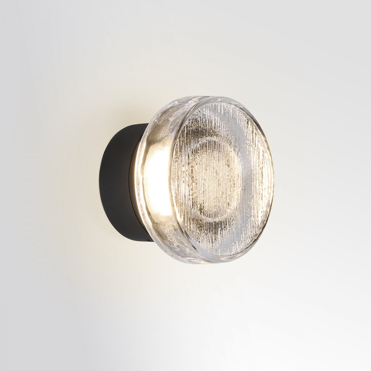 Outdoor lamp ROC black with glass