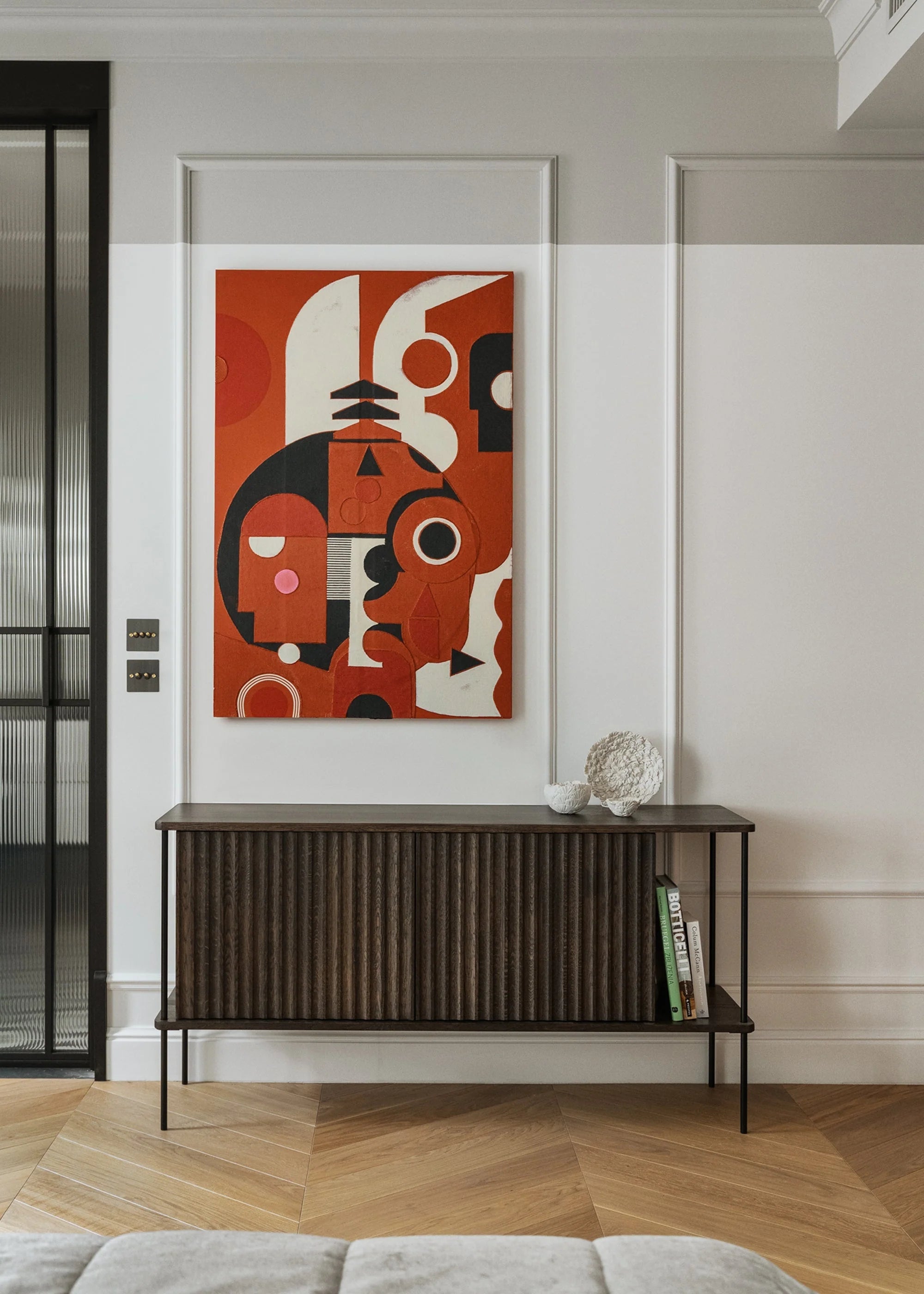 Komoda MAYA hebanowe drewno dębowe