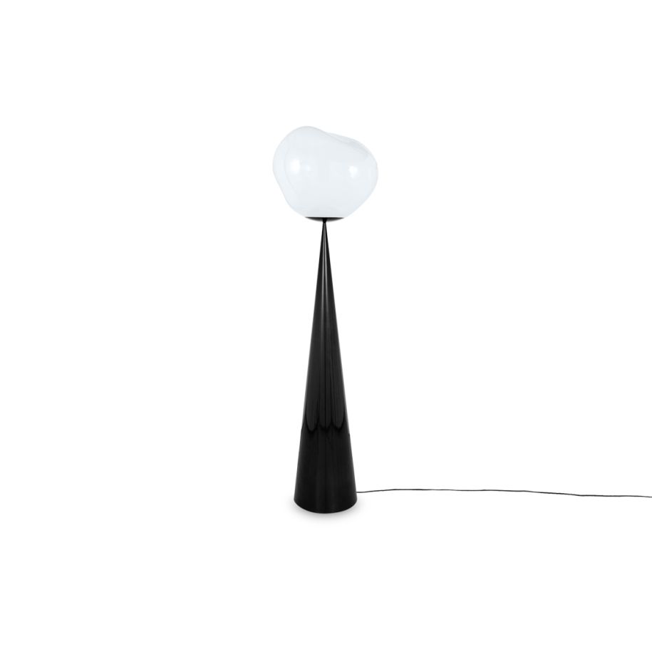 Melt underground floor lamp with a black base