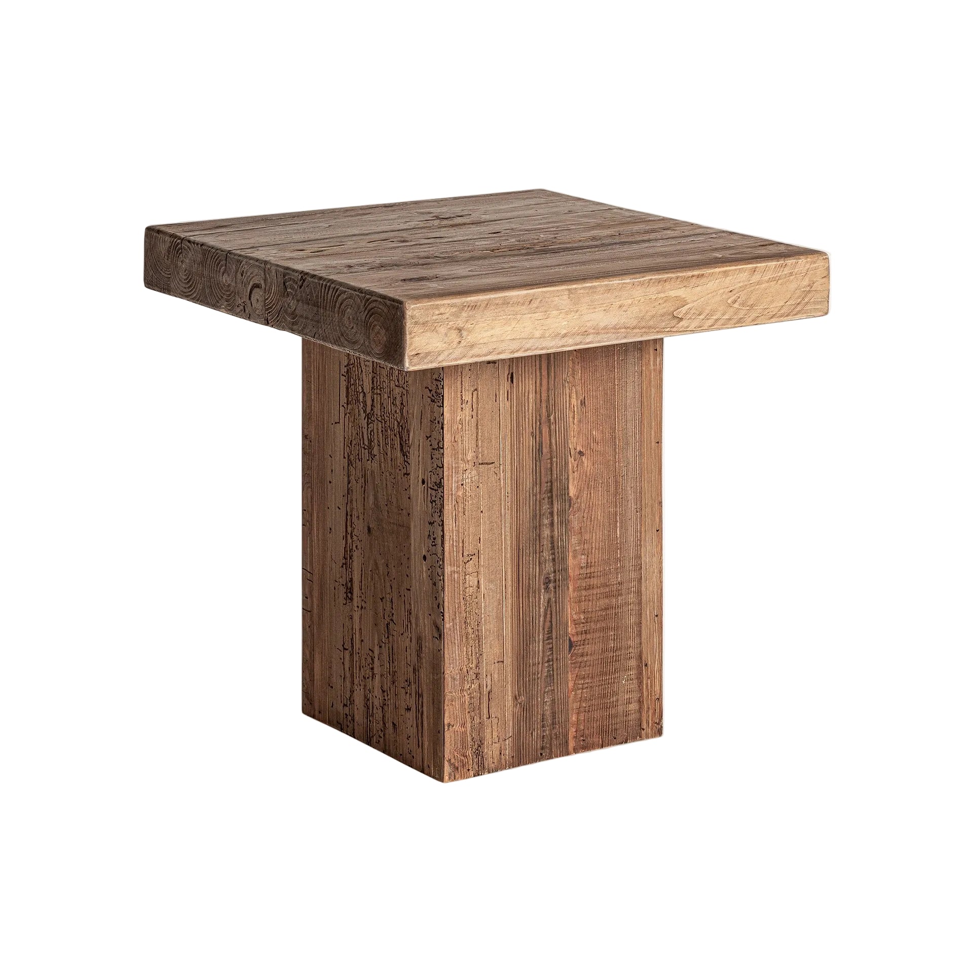 Bijzettafel BREIVE gerecycled grenenhout