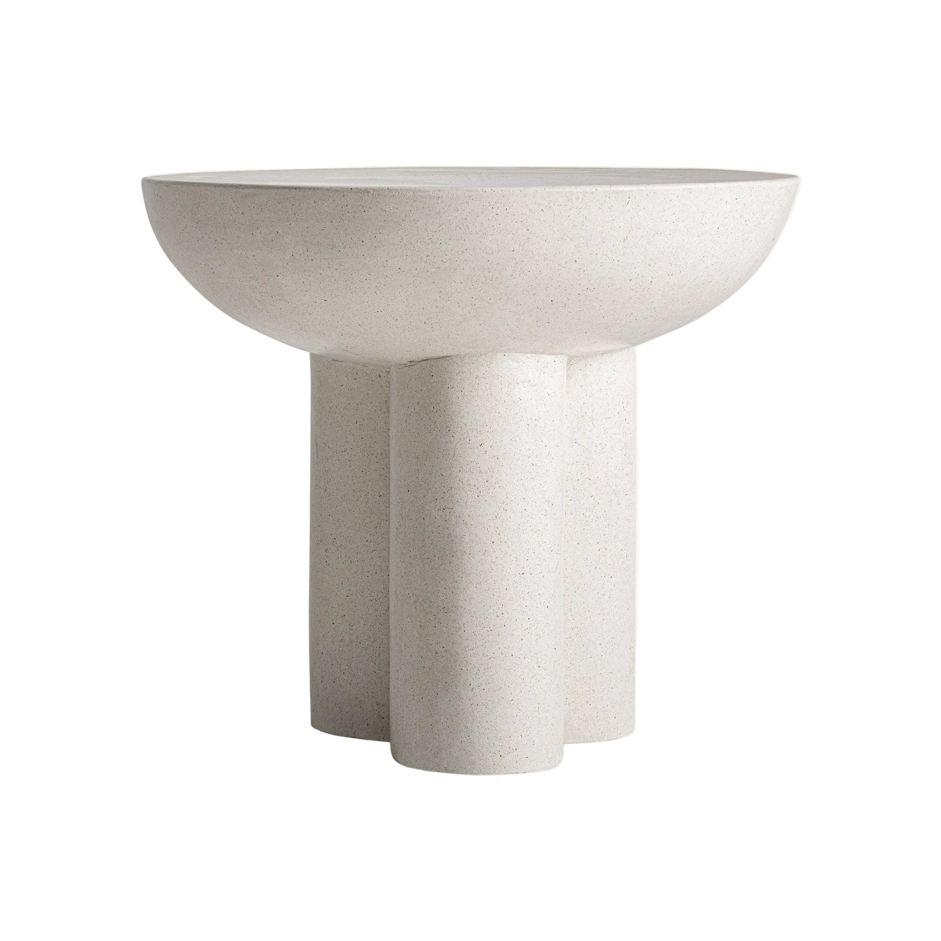 Bijzettafel BROICH crème terrazzo