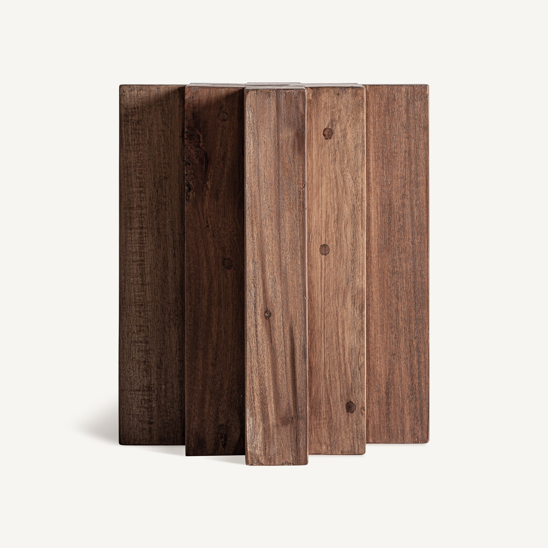 Bijzettafel BRUTALIST gerecycled hout