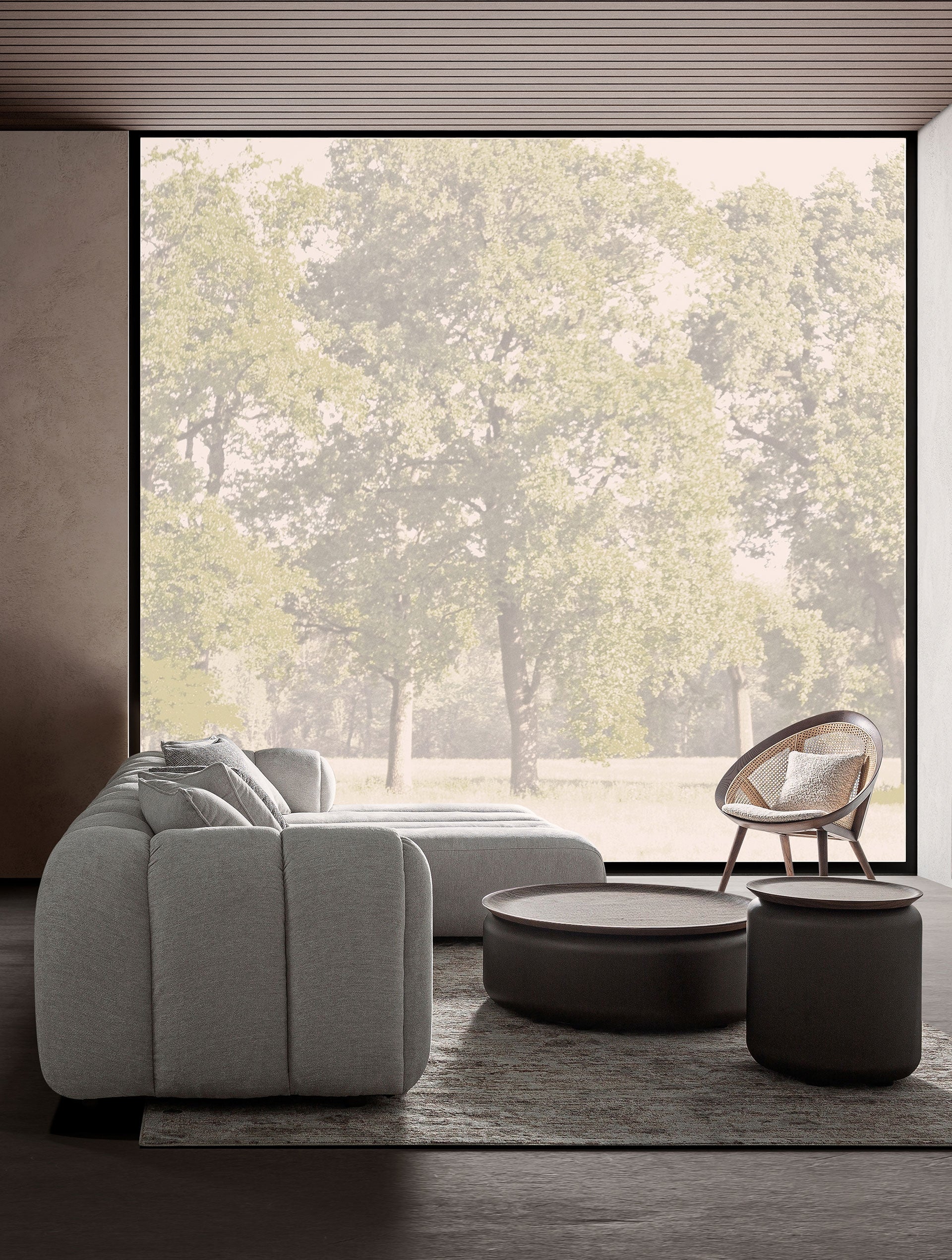 Bijzettafel BUGDORF bruin