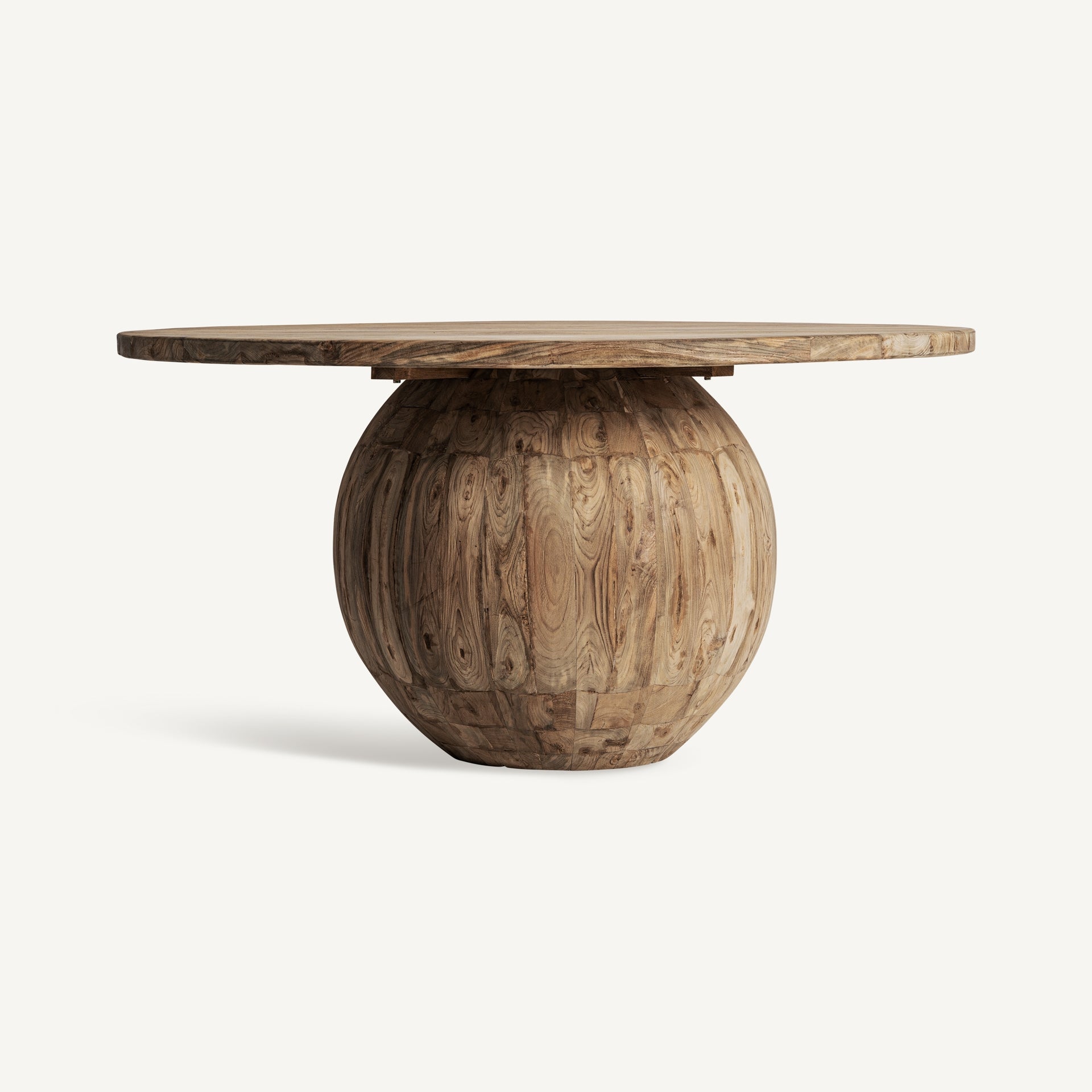 Ronde tafel ERLOY van gerecycled teakhout