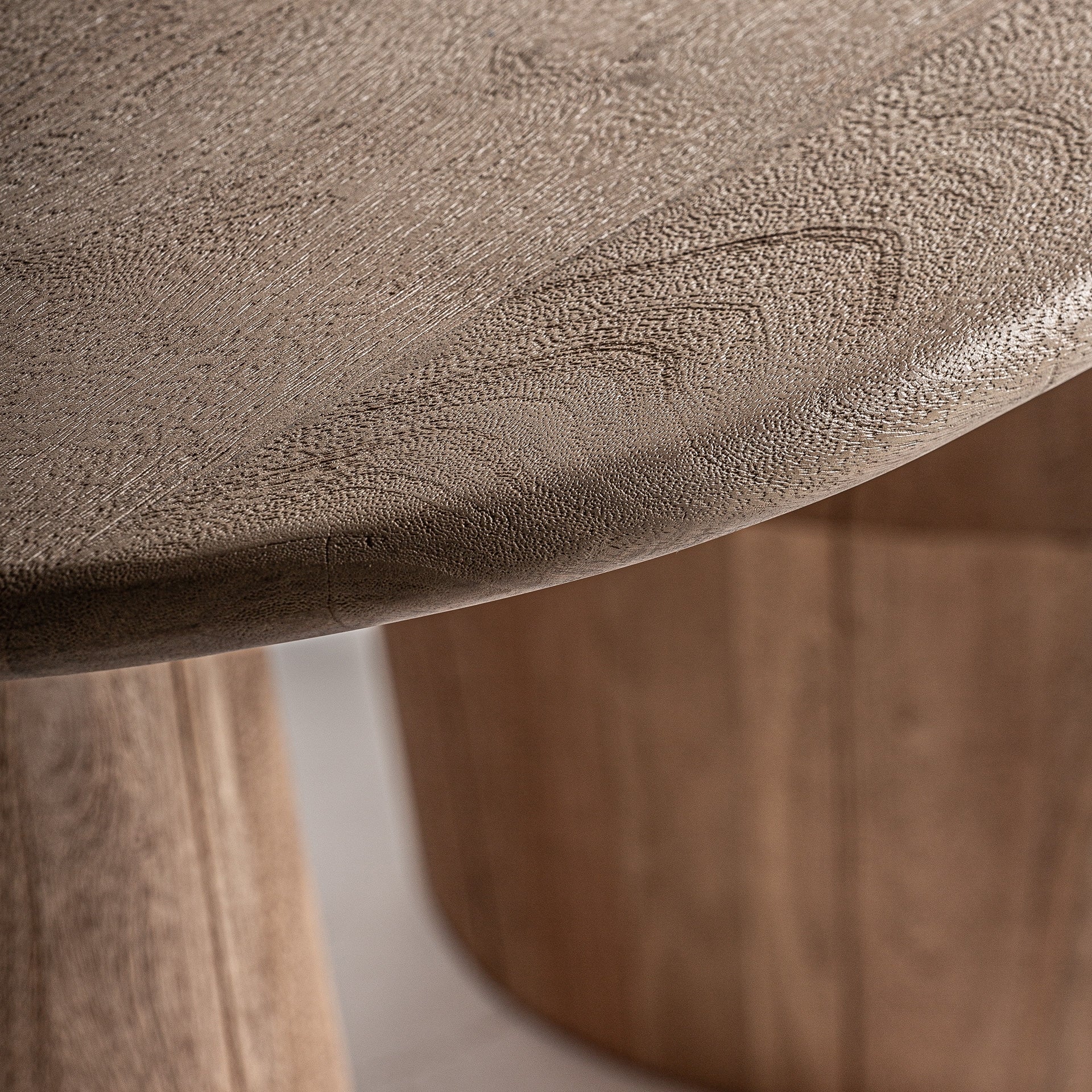 Ovale tafel JACQUARD mango hout