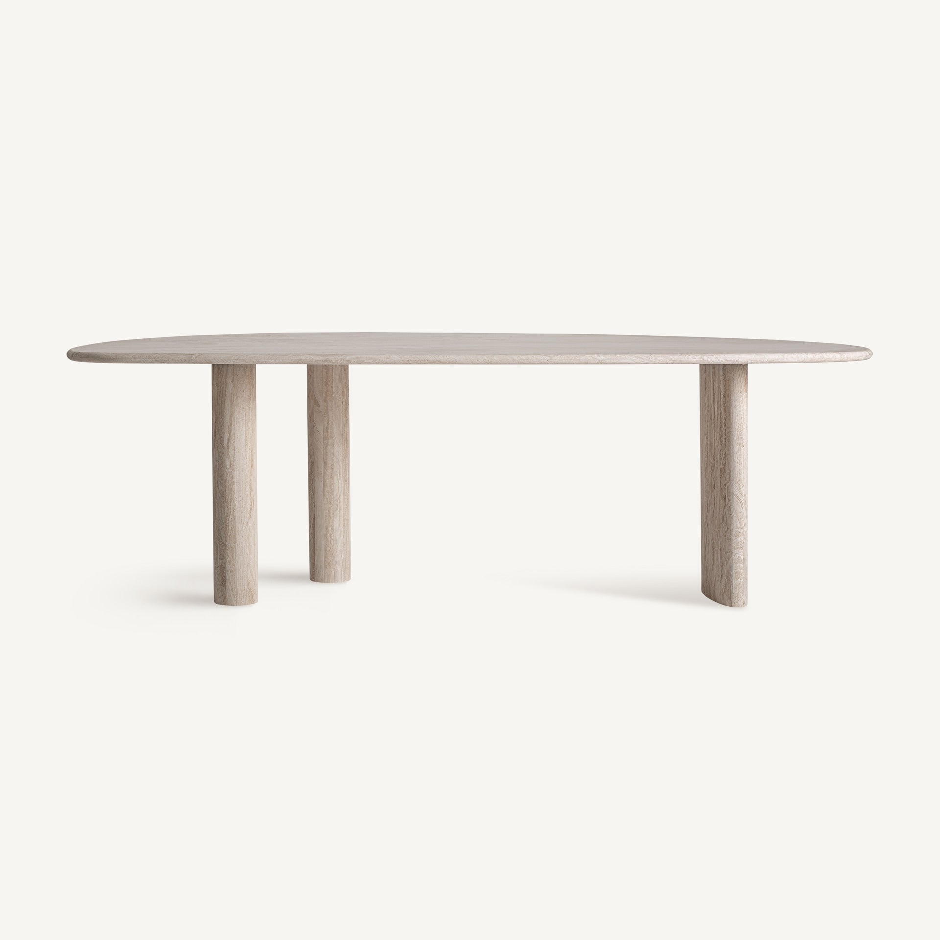 Tafel THIENNES gebroken witte travertin