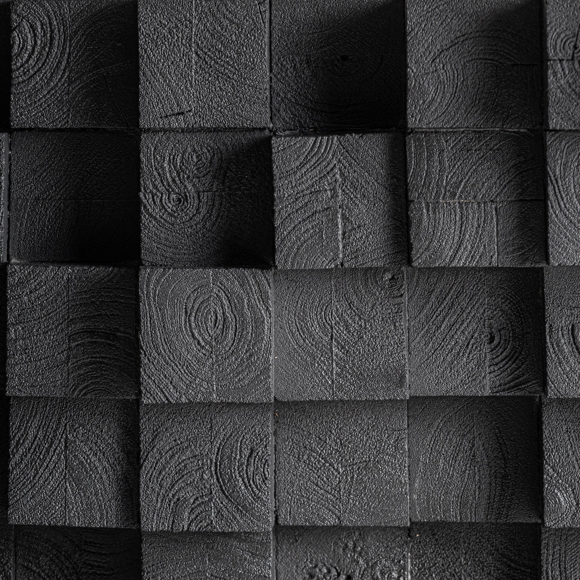 Koffietafel PÈTRIA zwart mango hout met glazen blad