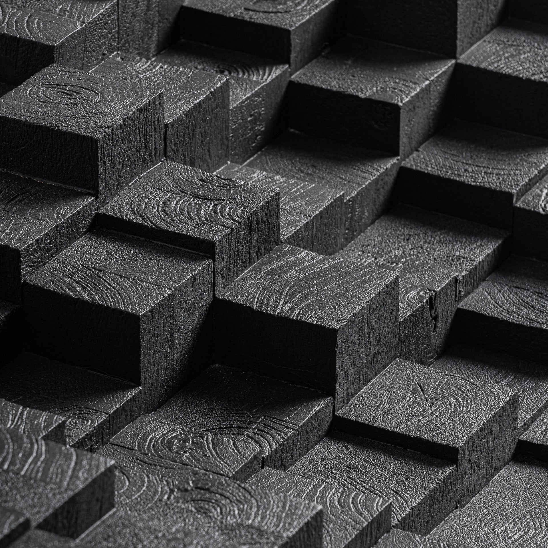 Koffietafel PÈTRIA zwart mango hout met glazen blad