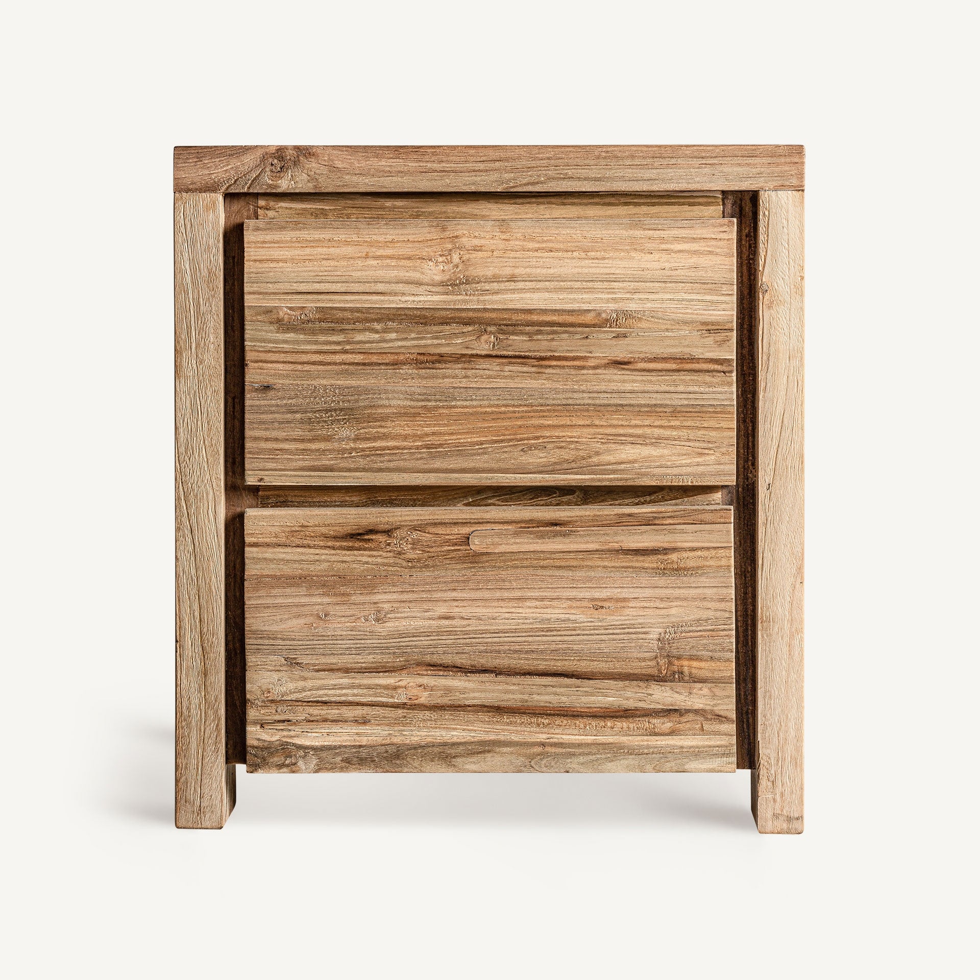 Nachttisch LUX aus recyceltem Holz