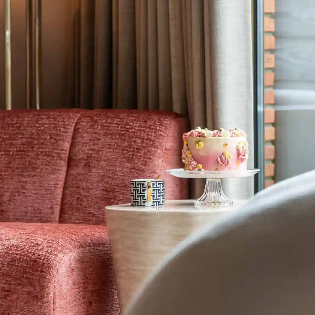 Beige FICTUS bijzettafel