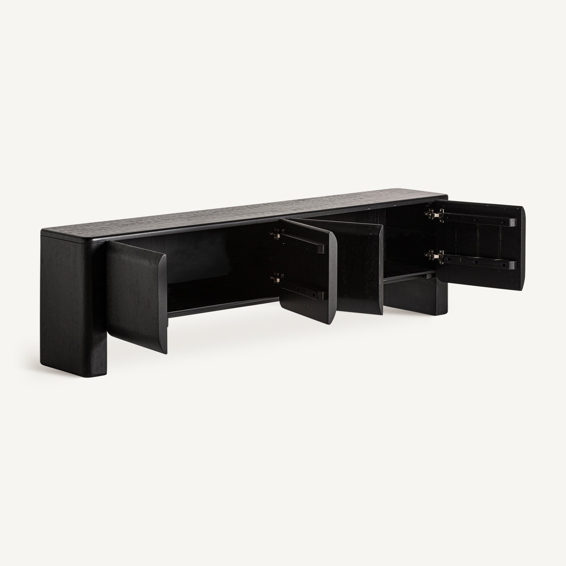 NORFOLK TV Stand black mango wood