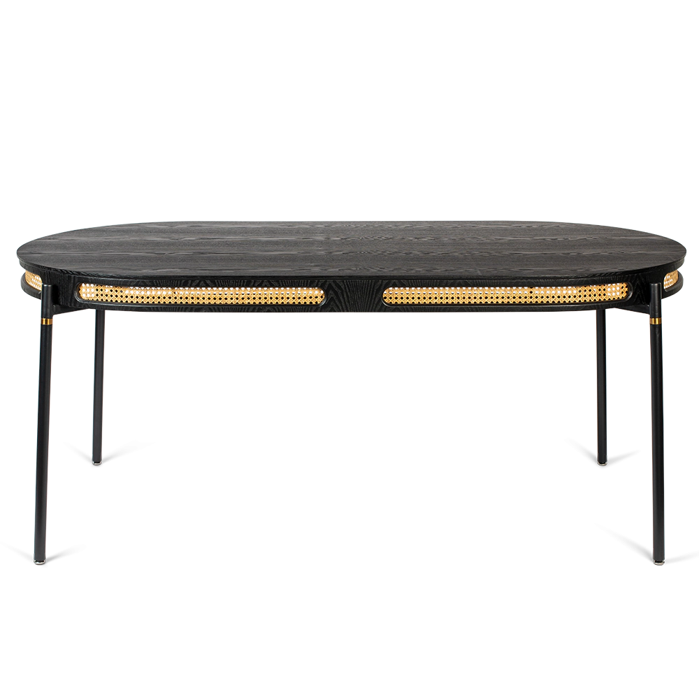 Stoppen Sie nicht den Webbing-Tisch in Schwarz