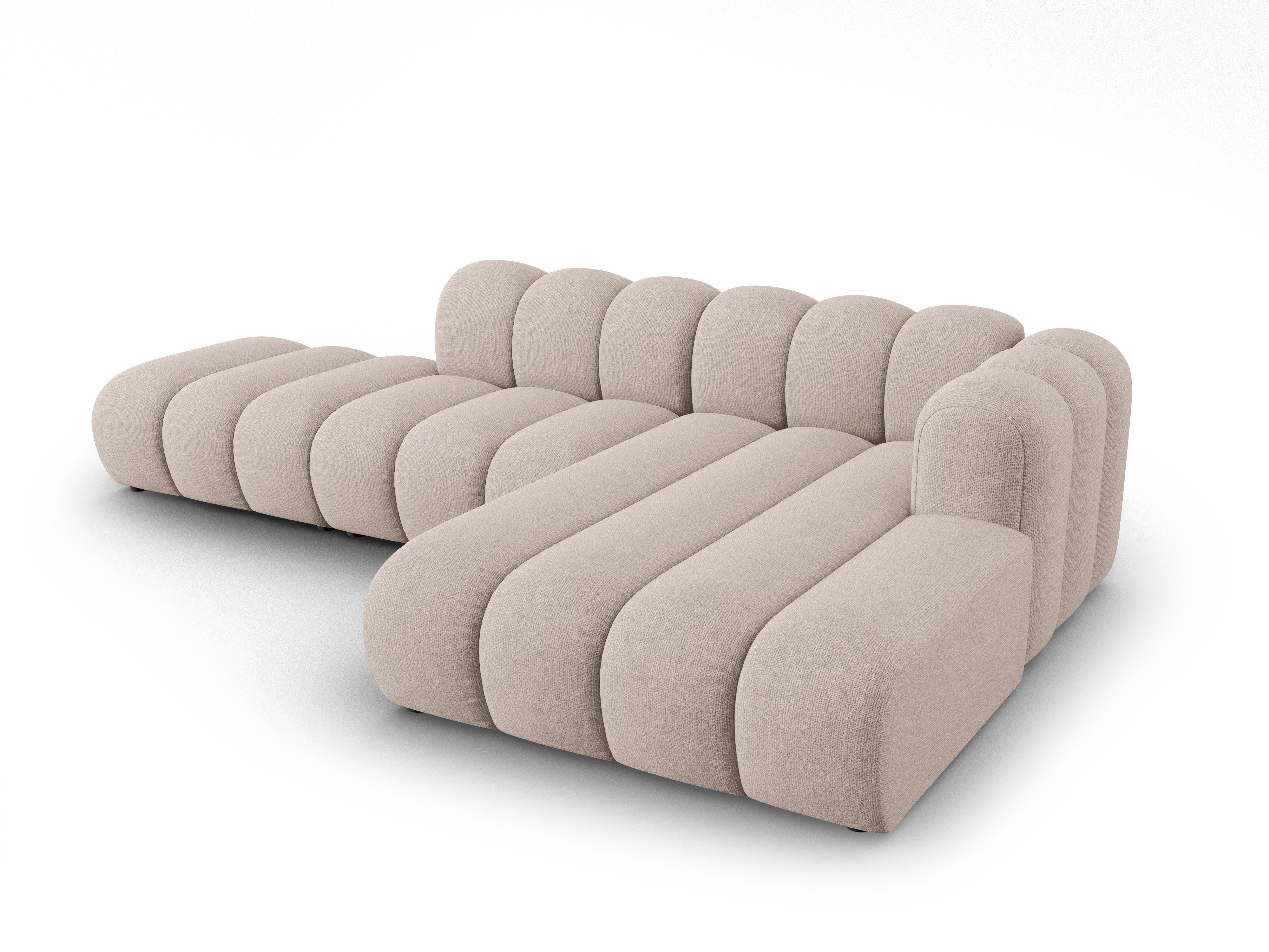 Narożnik 5-osobowy prawostronny SKYLER beżowy szenil Interieurs 86    Eye on Design