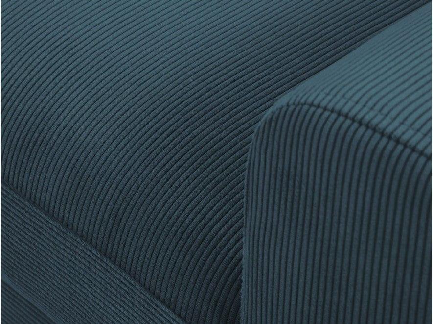 Narożnik lewostronny sztruksowy z funkcją spania KYOTO ciemnoniebieski Cosmopolitan Design    Eye on Design