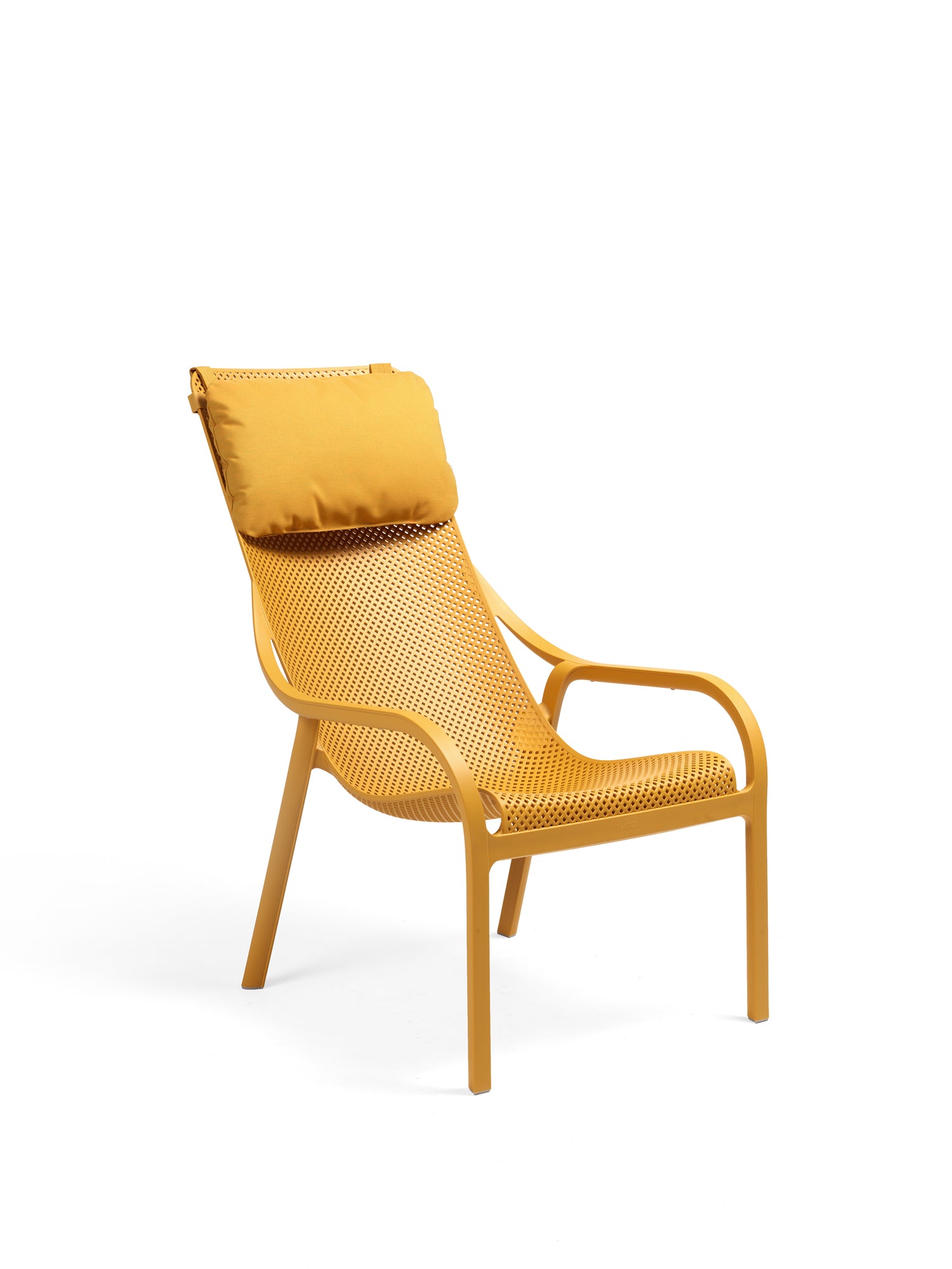 Buitenfauteuil NET mosterdkleurig