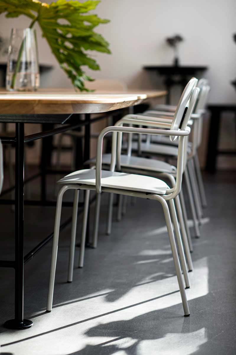 New school chair dark gray base